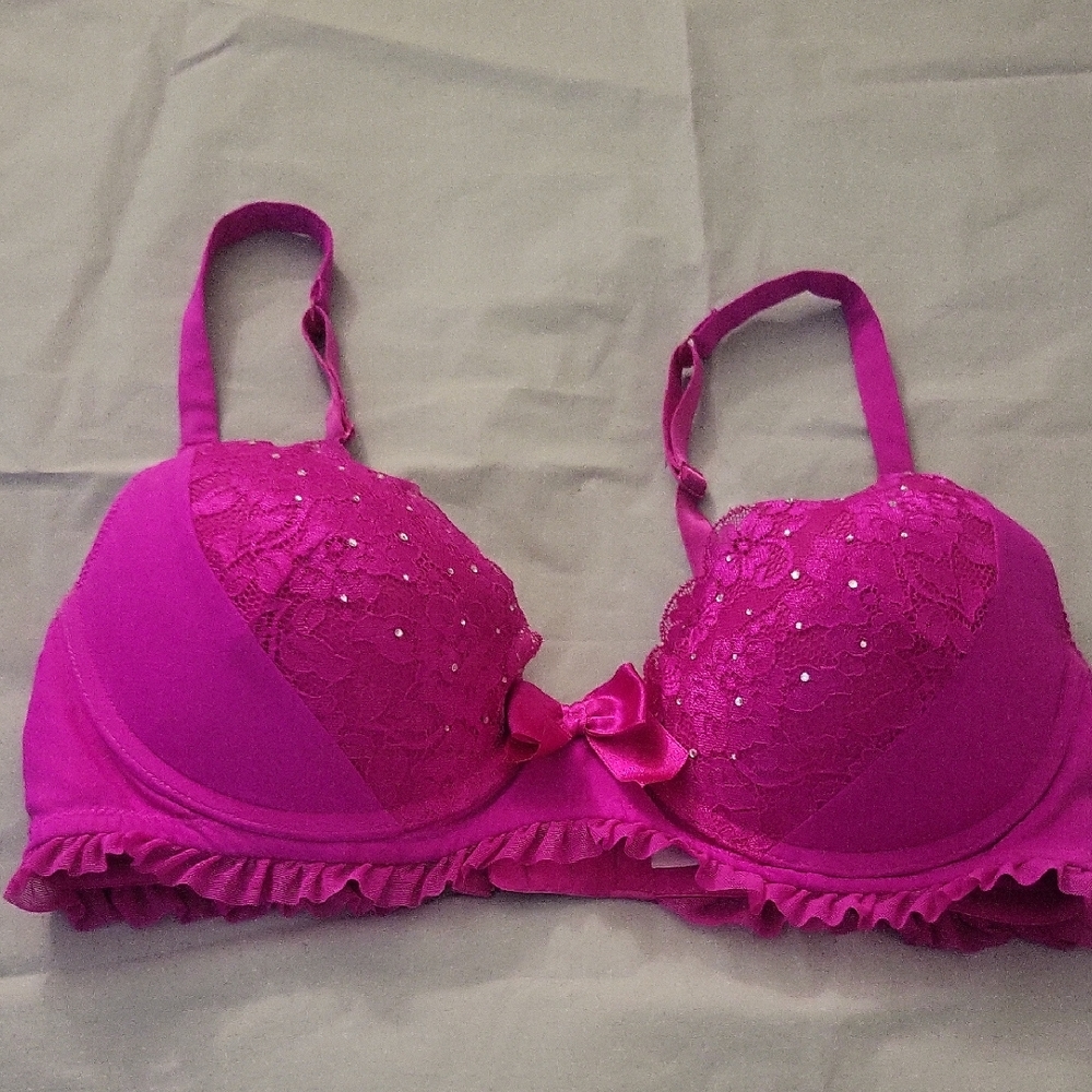 36 D Saki Silver Pushup underwire bra